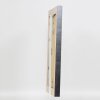 Efecto marco de madera maciza perfil 28 plata 10x10 cm cristal de museo