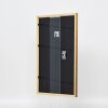 Efecto Marco de madera maciza Perfil 22 marrón-oro 10x15 cm Cristal antirreflejos