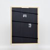 Efecto Marco de madera maciza Perfil 22 marrón-oro 10x15 cm Cristal antirreflejos