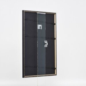 Efecto marco de madera perfil 23 azul 10x15 cm cristal antirreflejo