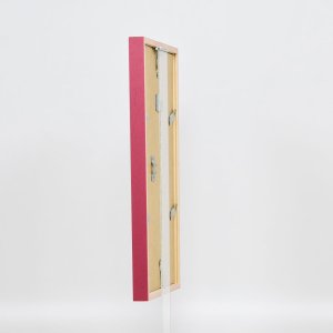 Efecto marco de madera perfil 35 rojo 10x15 cm cristal normal + separador