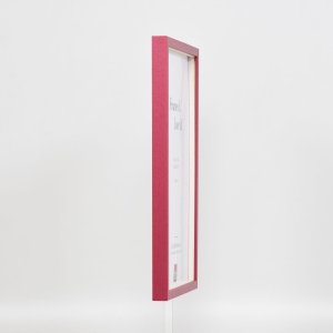 Efecto marco de madera perfil 35 rojo 10x15 cm cristal normal + separador