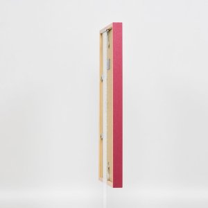 Efecto marco de madera perfil 35 rojo 10x15 cm cristal normal + separador