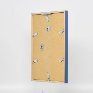 Efecto marco de madera perfil 35 azul 10x15 cm cristal normal + separador
