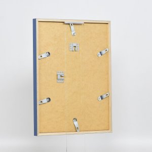 Efecto marco de madera perfil 35 azul 10x15 cm cristal normal + separador