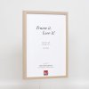 Efecto marco de madera perfil 35 marrón claro 10x15 cm cristal normal + separador