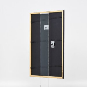 Efecto marco de madera perfil 23 nuez marrón 10x15 cm cristal de museo