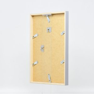 Efecto marco de madera perfil 35 gris claro 10,5x14,8 cm cristal normal
