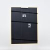 Efecto marco de madera maciza perfil 20 oro 10,5x14,8 cm cristal antirreflejos