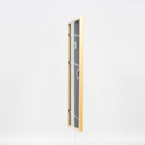 Efecto marco de madera maciza perfil 20 negro 10,5x14,8 cm cristal de museo