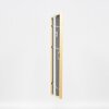 Efecto marco de madera maciza perfil 20 negro 10,5x14,8 cm cristal de museo