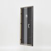 Efecto marco de madera maciza perfil 25 gris 10,5x14,8 cm cristal acrílico