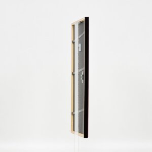 Efecto marco de madera perfil 23 rojo 10,5x14,8 cm cristal de museo