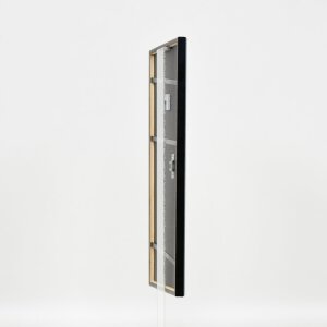 Efecto marco de madera perfil 23 azul 10,5x14,8 cm cristal de museo
