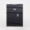 Efecto marco de madera perfil 23 azul 10,5x14,8 cm cristal de museo