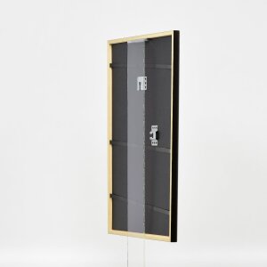 Efecto marco de madera perfil 23 verde 10,5x14,8 cm cristal de museo