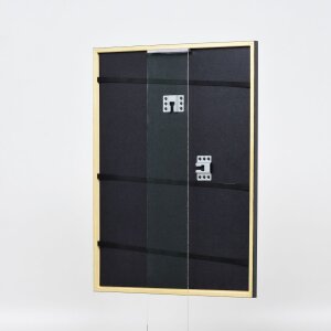 Efecto marco de madera perfil 23 verde 10,5x14,8 cm cristal de museo