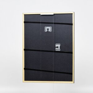 Efecto marco de madera perfil 23 verde 10,5x14,8 cm cristal de museo