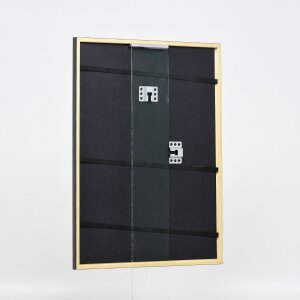 Efecto marco de madera perfil 23 verde 10,5x14,8 cm cristal de museo