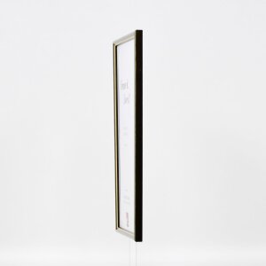 Efecto marco de madera perfil 23 verde 10,5x14,8 cm cristal de museo