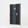 Efecto marco de madera perfil 23 verde 10,5x14,8 cm cristal de museo