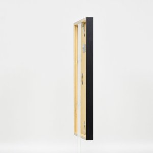 Efecto marco de madera perfil 35 negro 10,5x14,8 cm cristal de museo