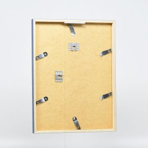 Efecto marco de madera perfil 35 azul 10,5x14,8 cm cristal de museo