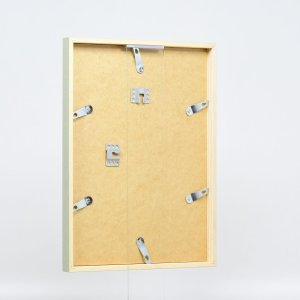 Efecto marco de madera perfil 35 verde 10,5x14,8 cm cristal de museo