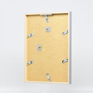 Efecto marco de madera perfil 35 gris claro 10,5x14,8 cm cristal de museo