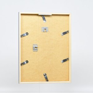 Efecto marco de madera perfil 35 gris claro 10,5x14,8 cm cristal de museo