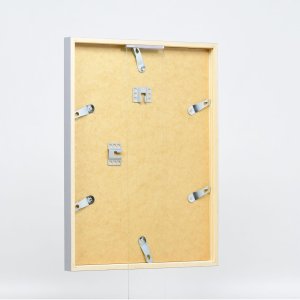Efecto marco de madera perfil 35 gris claro 10,5x14,8 cm cristal de museo