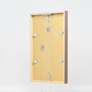 Efecto marco de madera perfil 35 marrón 10,5x14,8 cm cristal de museo
