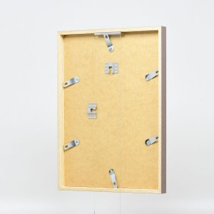 Efecto marco de madera perfil 35 marrón 10,5x14,8 cm cristal de museo