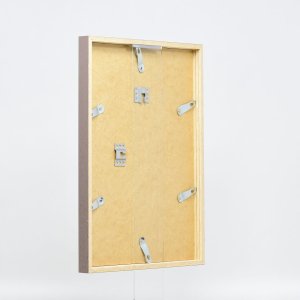 Efecto marco de madera perfil 35 marrón 10,5x14,8 cm cristal de museo