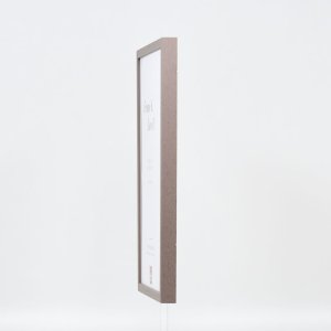 Efecto marco de madera perfil 35 marrón 10,5x14,8 cm cristal de museo