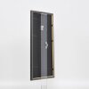 Efecto marco de madera maciza perfil 25 azul 10,5x14,8 cm cristal de museo
