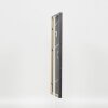 Efecto marco de madera maciza perfil 25 gris 10,5x14,8 cm cristal de museo