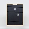 Efecto marco de madera perfil 38 blanco 10,5x14,8 cm cristal de museo
