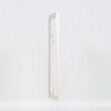 Efecto marco de madera perfil 38 blanco 10,5x14,8 cm cristal de museo