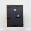 Efecto marco de madera perfil 38 gris 10,5x14,8 cm cristal de museo