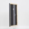 Efecto marco de madera perfil 38 gris 10,5x14,8 cm cristal de museo