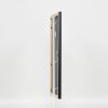 Efecto marco de madera perfil 38 gris 10,5x14,8 cm cristal de museo