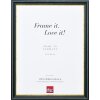 Efecto marco de madera perfil 21 azul 10,5x14,8 cm cristal de museo