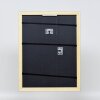 Efecto marco de madera perfil 21 azul 10,5x14,8 cm cristal de museo