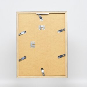 Efecto marco de madera perfil 33 negro 10,5x14,8 cm cristal de museo