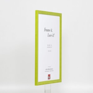 Efecto marco de madera perfil 89 verde 10,5x14,8 cm cristal de museo
