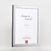 Marco efecto 2311 plata alto brillo 10,5x14,8 cm cristal antirreflejo