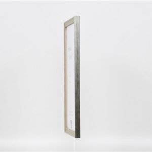 Efecto Marco de Madera Perfil 2070 Vidrio Museo 10,5x14,8 cm plata