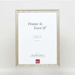 Efecto Marco de Madera Perfil 2070 Vidrio Museo 10,5x14,8 cm plata