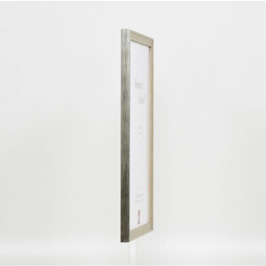 Efecto Marco de Madera Perfil 2070 Vidrio Museo 10,5x14,8 cm plata